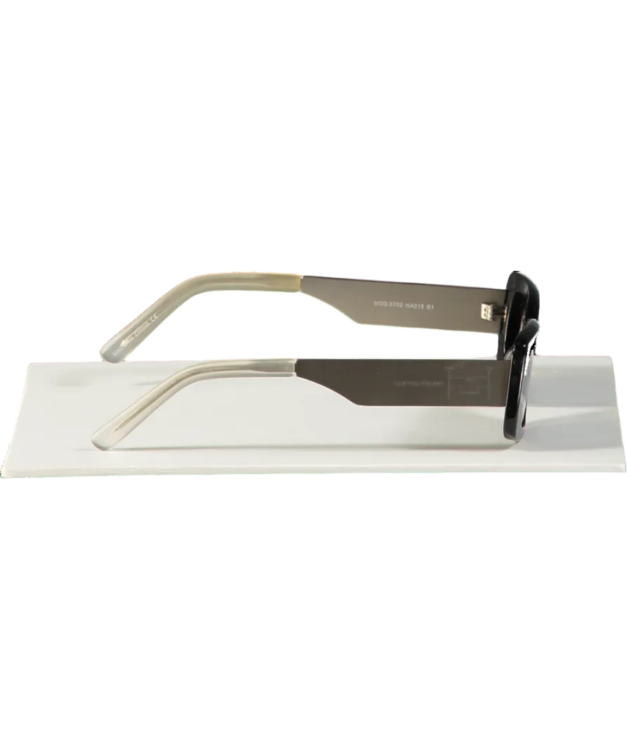 a better feeling Metallic Chroma Titanium Rectangular Sunglasses