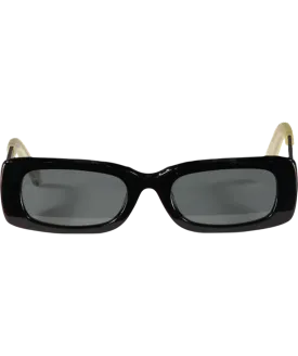 a better feeling Metallic Chroma Titanium Rectangular Sunglasses