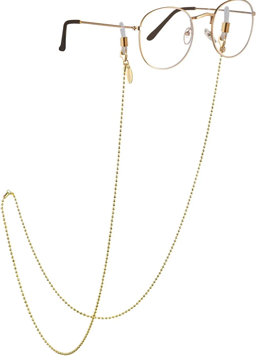 AllenCOCO Glasses Chain, Eyeglass Strap For Women Sunglasses - 14K Gold Eyeglasses Chain, Eye Glasses Holders Around Neck