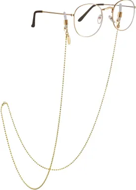 AllenCOCO Glasses Chain, Eyeglass Strap For Women Sunglasses - 14K Gold Eyeglasses Chain, Eye Glasses Holders Around Neck