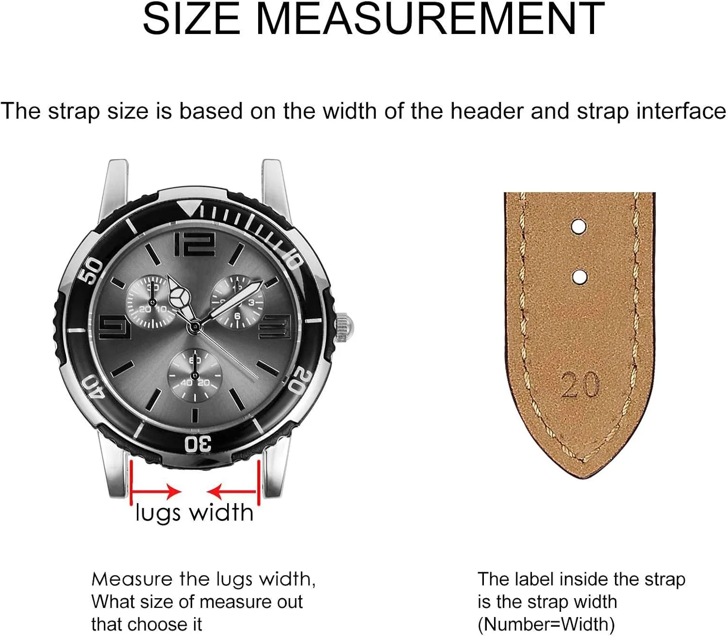 BISONSTRAP Watch Strap, Vintage Leather Replacement Bracelet, Band Width-14mm 15mm 16mm 17mm 18mm 19mm 20mm 21mm 22mm 23mm 24mm