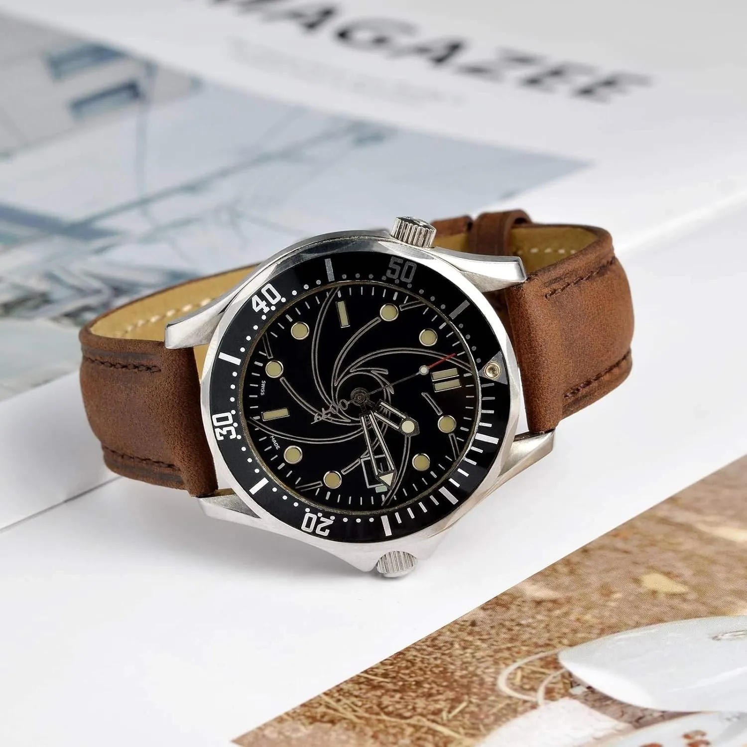 BISONSTRAP Watch Strap, Vintage Leather Replacement Bracelet, Band Width-14mm 15mm 16mm 17mm 18mm 19mm 20mm 21mm 22mm 23mm 24mm