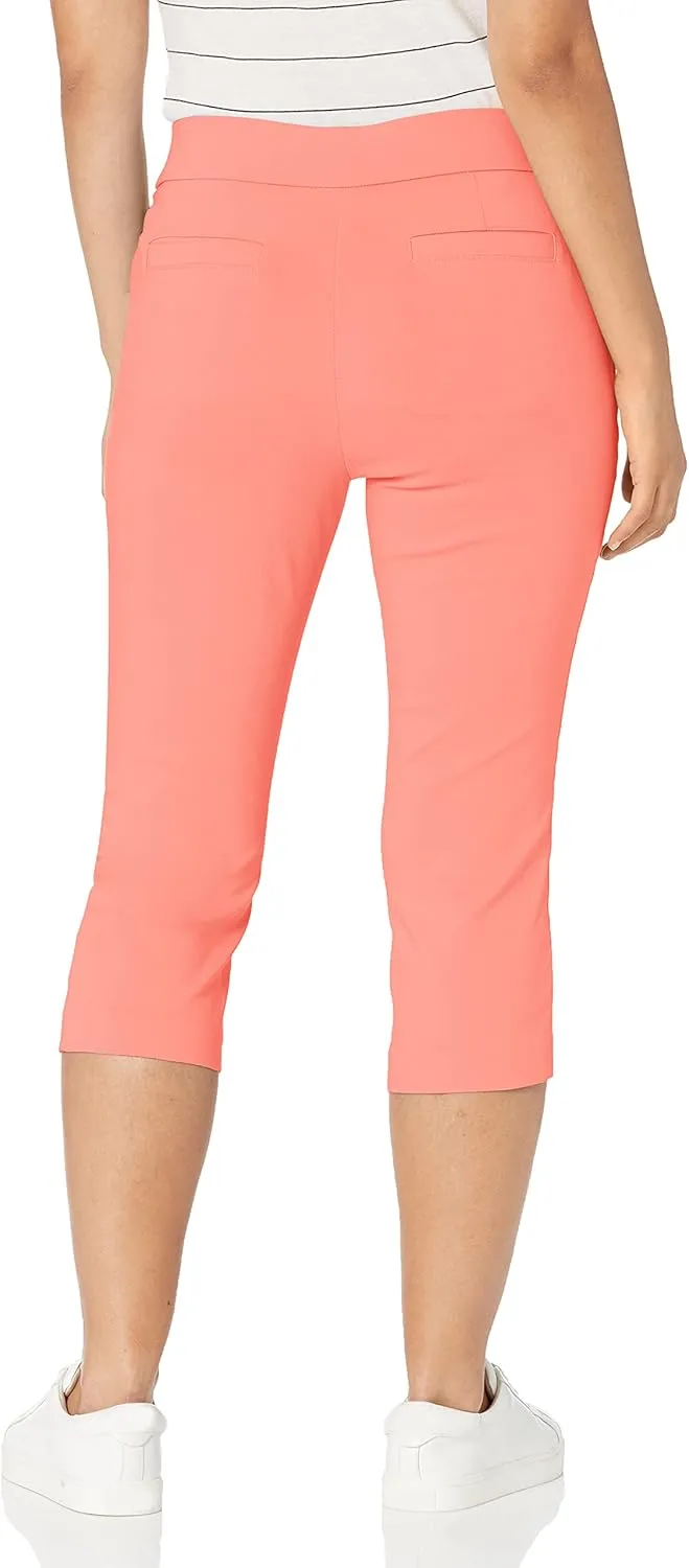 Briggs New York Womens Pull on Capri L Pocket