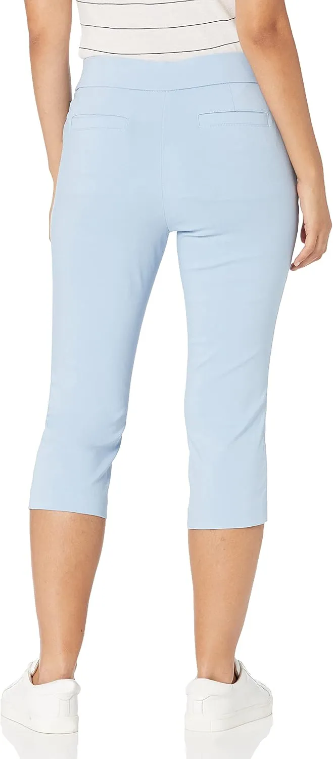 Briggs New York Womens Pull on Capri L Pocket