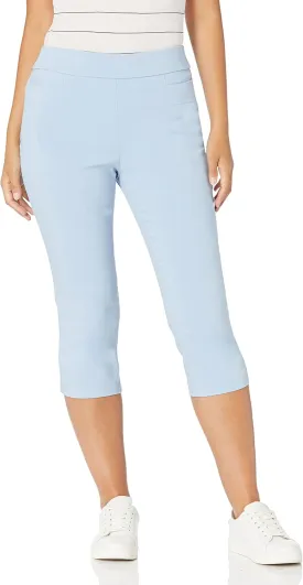 Briggs New York Womens Pull on Capri L Pocket