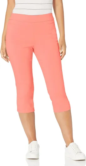 Briggs New York Womens Pull on Capri L Pocket