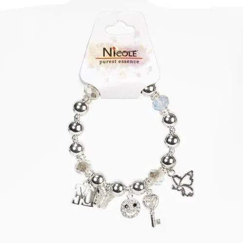 Butterfly Beaded Stretch Bracelet