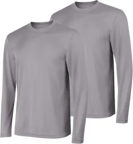 Hanes Sport Men's Long-Sleeve T-Shirt Pack, Cool DRI Moisture-Wicking Performance T-Shirts, Performance Tee, 2-Pack