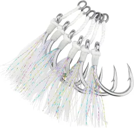 OCEAN CAT Assist Hooks Wasp Glow Jigging Jigs Slow Fast Fall Hooks Size 5/0,7/0,9/0